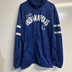 Men’s 2XL Indianapolis Colts NFL Men's Blue Full Zip Track Jacket